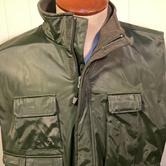 Men’s Utility Vest Rustic River fleece lined fishing hunting hiking size large - Picture 2 of 9